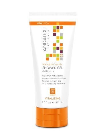 Andalou Naturals Vanilla Mandarin Vitalizing Shower Gel 8.5 oz Gel