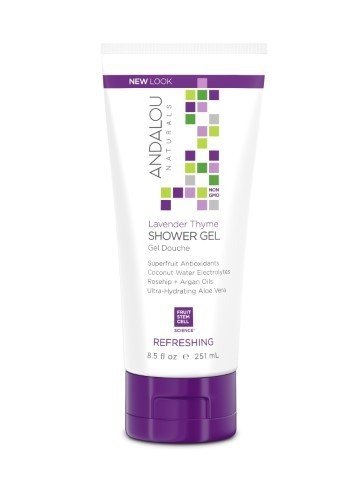 Andalou Naturals Lavender Thyme Refreshing Shower Gel 8.5 oz Gel