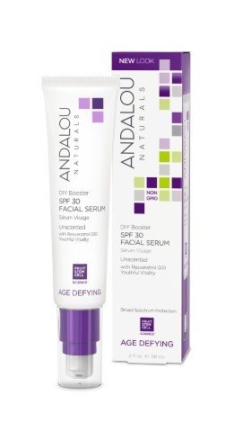 Andalou Naturals DIY Booster SPF30 Facial Serum Unscented 2 oz Liquid