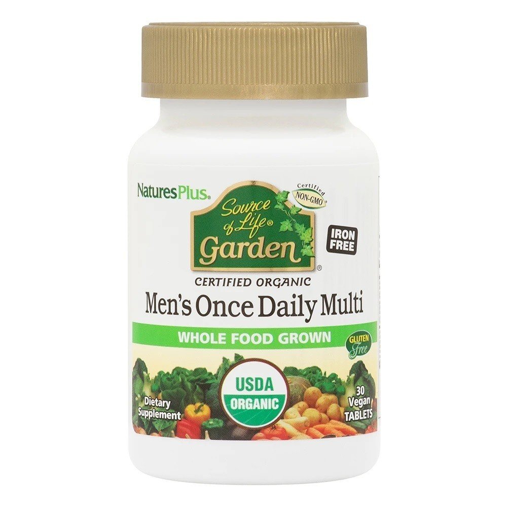 Nature's Plus Source of Life Garden Organic Mens Daily 30 Tablet