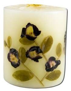 Auroshikha Candles & Incense 3 in Pillar (2-3/4 in x 3 in) Flower Candles Pine 1 Candle