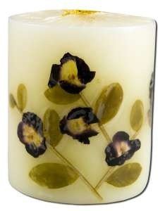 Auroshikha Candles &amp; Incense 3 in Pillar (2-3/4 in x 3 in) Flower Candles Pine 1 Candle