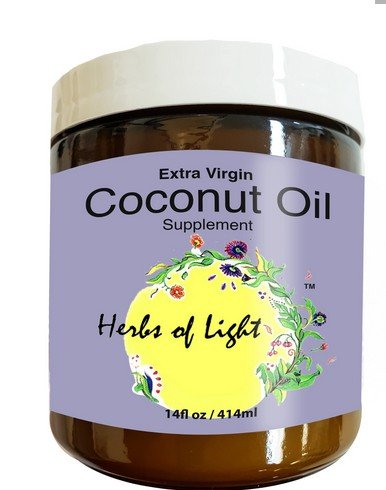 Herbs of Light Coconut Oil 15 oz Liquid