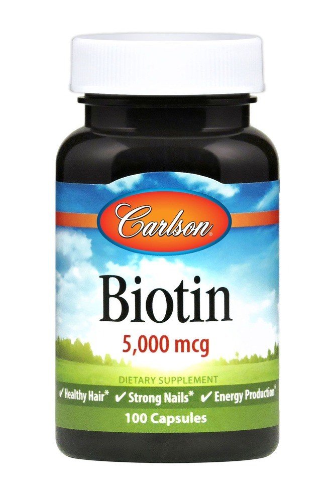 Carlson Laboratories Biotin 5000 mcg 100 Tablet