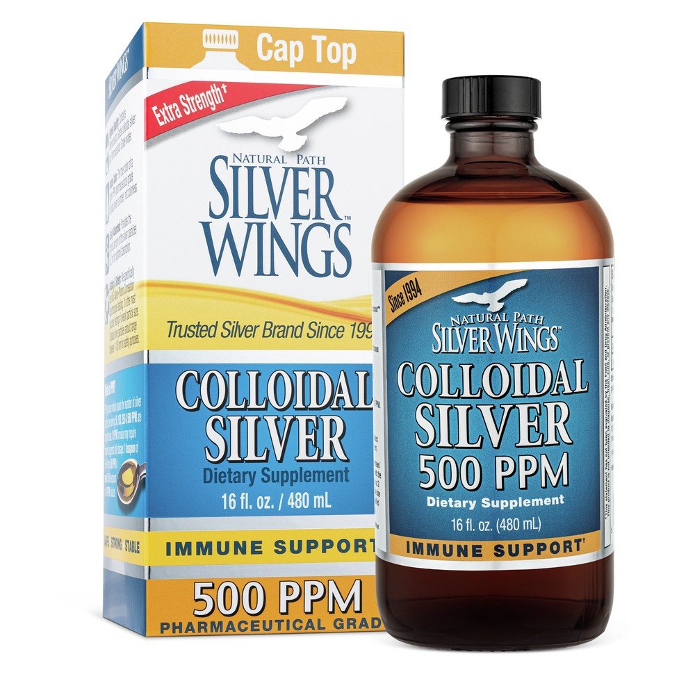 Natural Path Silver Wings Colloidal Silver 500 PPM 16 fl oz Liquid