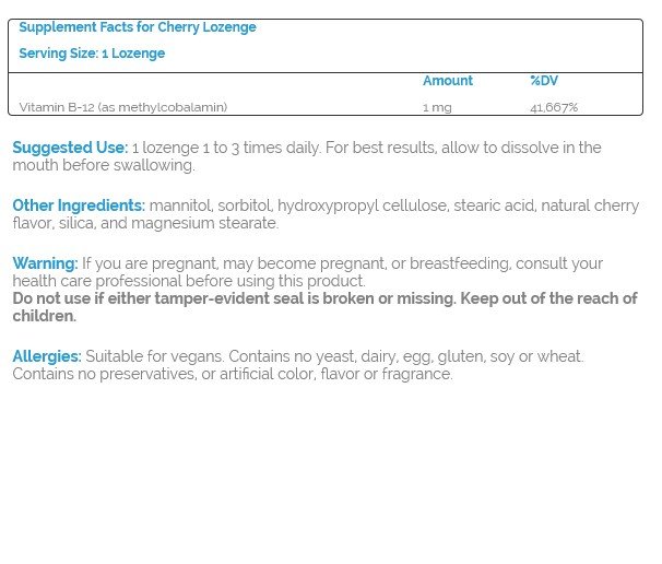 Source Naturals, Inc. Vegan True Methylcobalamin 1 mg 60 Tablet