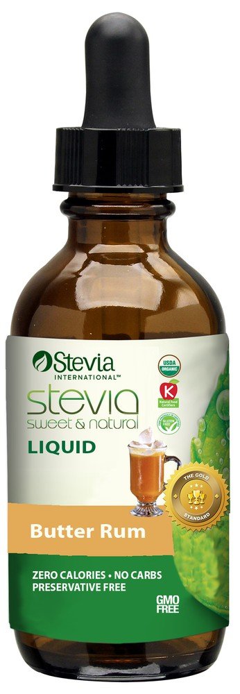 Stevia International Liquid Stevia Butter Rum 1 fl oz Liquid