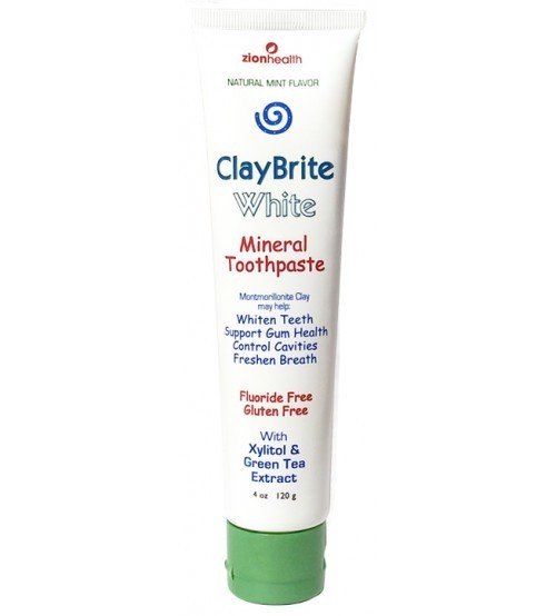 Zion Health Claybrite White Natural Toothpaste 4 fl oz Tube