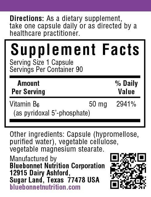 Bluebonnet P-5-P 50 mg 90 VegCap