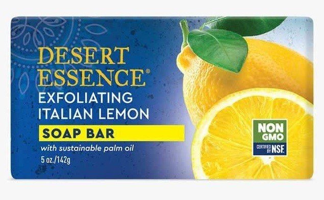 Desert Essence Bar Soap Exfoliating Italian Lemon 5 oz Bar