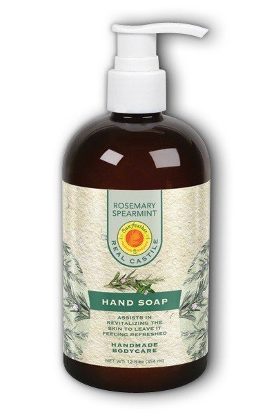 Sunfeather Rosemary Spearmint Liquid Hand Soap 12 oz Liquid