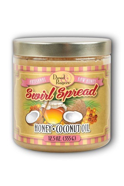 Dowd And Rogers Swirl Spread -Honey Coconut Oil-Natural 12.5 oz Jar