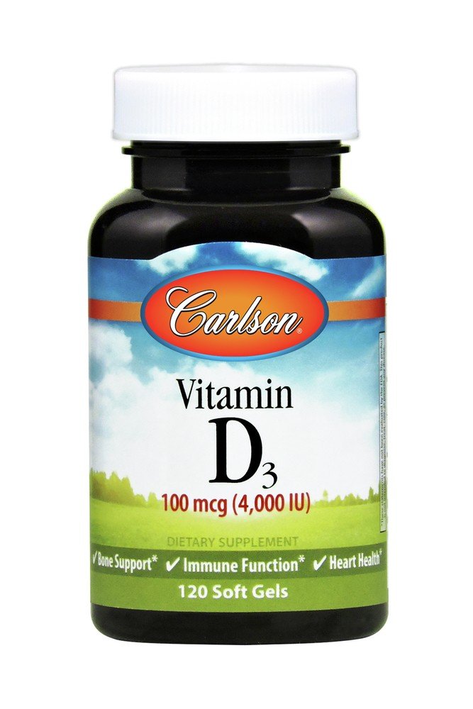 Carlson Laboratories Vitamin D3 4000 IU 120 Softgel