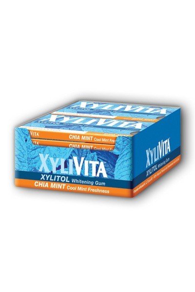 Xylivita Whitening Gum Chia Mint Box 12 Packs Box