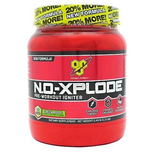 BSN N.O. Explode Green Apple 60 Servings 2.45 lb Powder