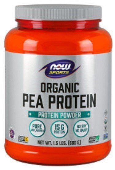 Now Foods Organic Pea Protein Natural Unflavored 1.5 lbs Powder