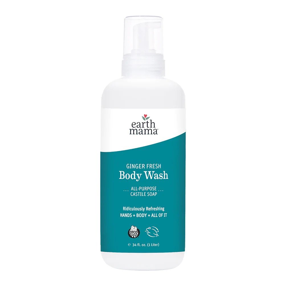 Earth Mama Organics Ginger Fresh Body Wash 34 oz Liquid