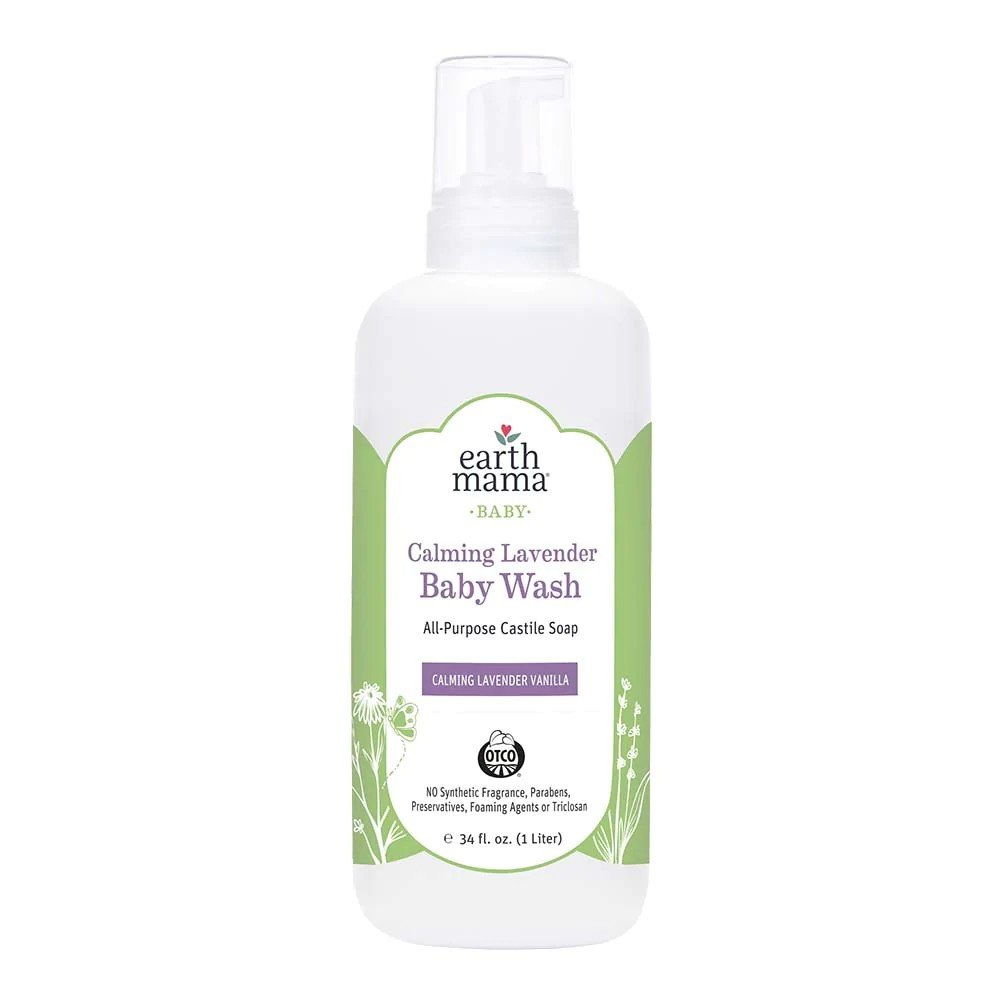 Earth Mama Organics Calming Lavender Baby Wash 34 fl oz Liquid