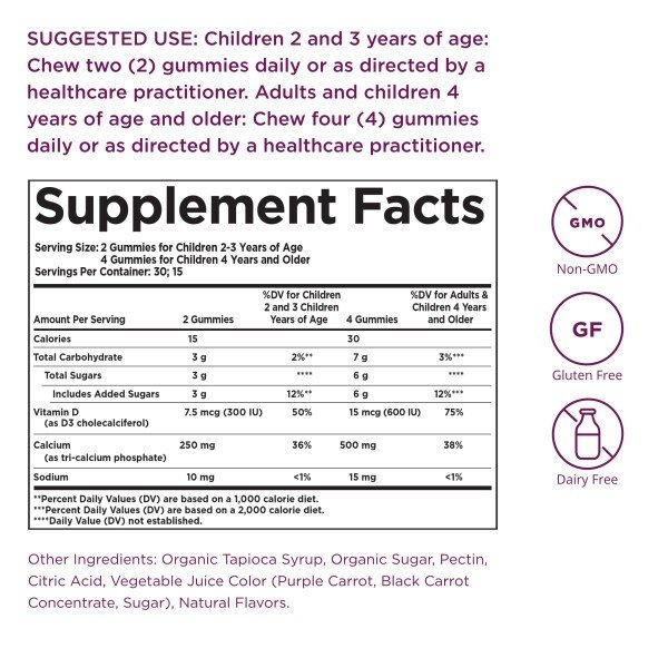 Solgar U-Cubes Children&#39;s Calcium with D3 Gummies 60 Gummy