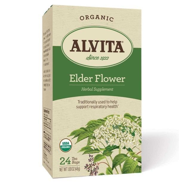 Alvita Tea Elder Flower Tea Organic 24 Bag