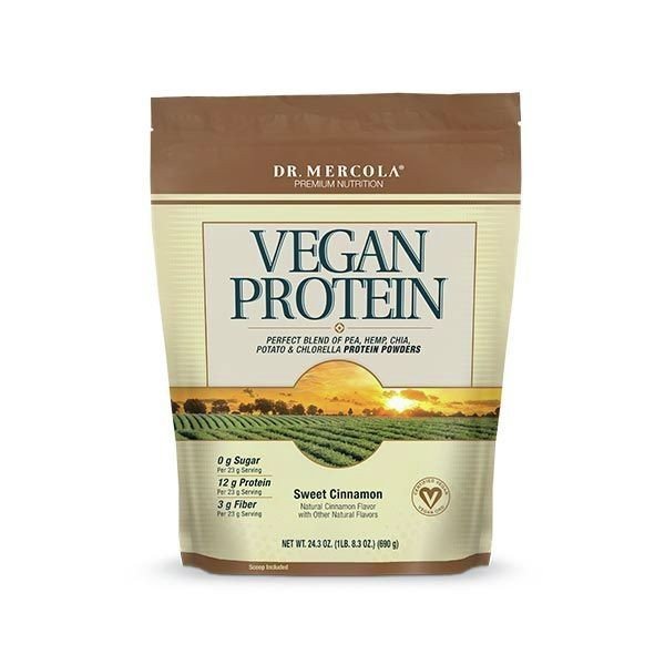 Dr. Mercola Vegan Protein Cinnamon 1.5 lbs Powder