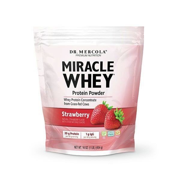 Dr. Mercola Miracle Whey Strawberry 1 lb Powder