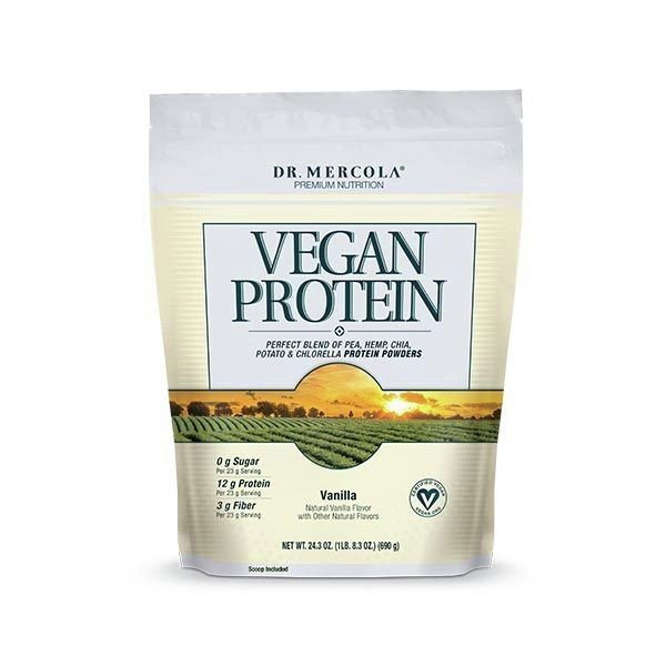 Dr. Mercola Vegan Protein Vanilla 1.5 lbs Powder