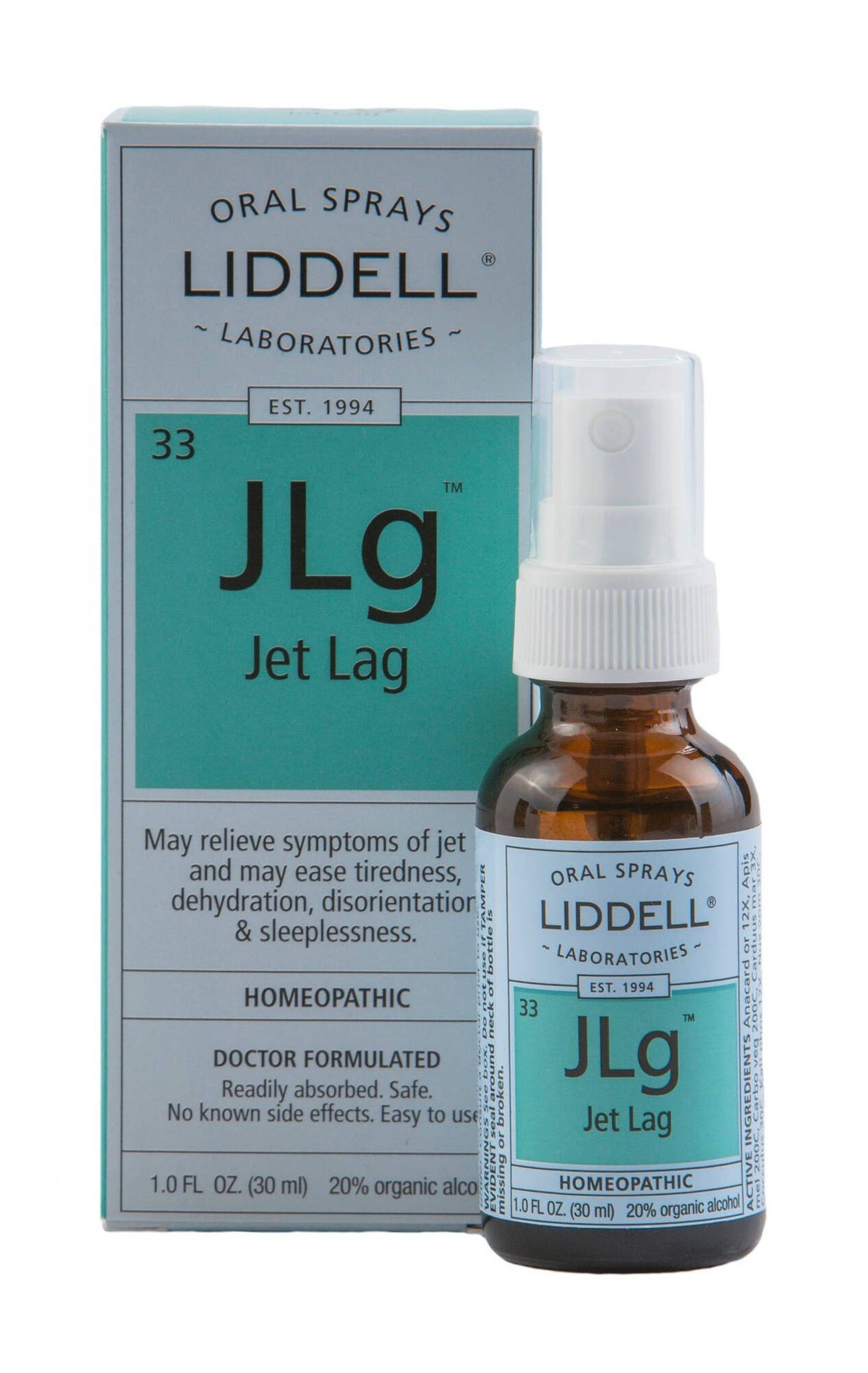 Liddell Homeopathic Jet Lag 1 oz Spray