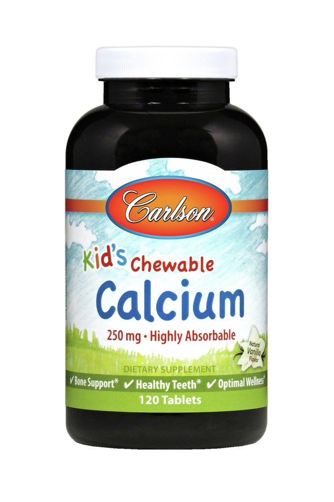 Carlson Laboratories Kids Calcium Chew 120 Tablet