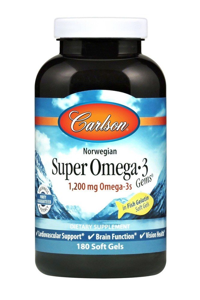 Carlson Laboratories Super Omega-3 Fish 180 Softgel