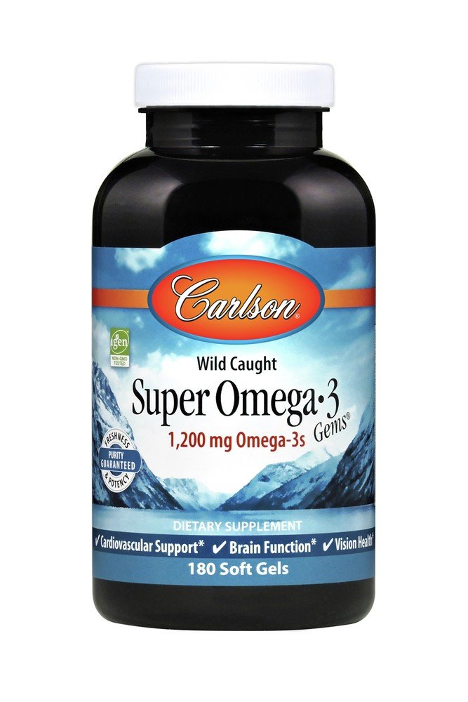 Carlson Laboratories Super Omega-3 Gems 180 Softgel