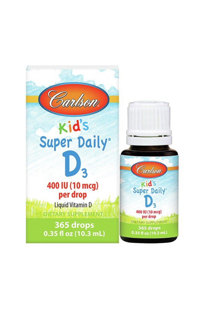 Carlson Laboratories Super Daily D3 for Kids 400IU 0.37 fl oz (10.98 ml Liquid