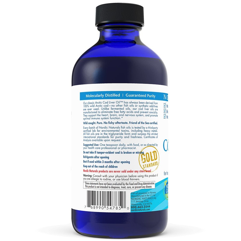 Nordic Naturals Arctic Cod Liver Oil - Orange 8 oz Liquid