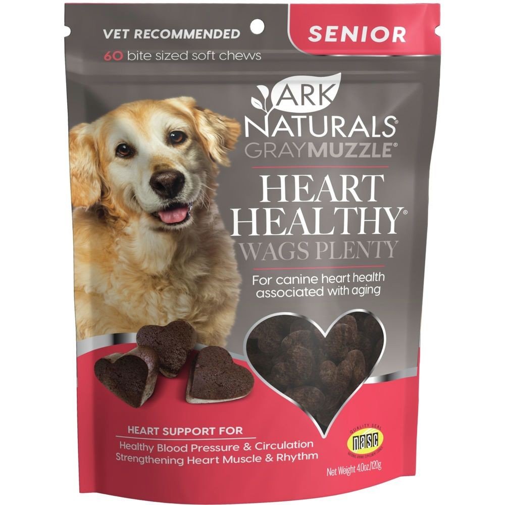 Ark Naturals Gray Muzzle Heart Healthy! Wags Plenty! 60 Chewable
