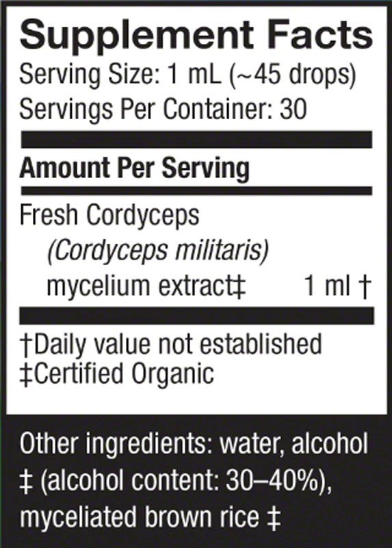 Fungi Perfecti/Host Defense Cordyceps Extract 1 fl oz Liquid