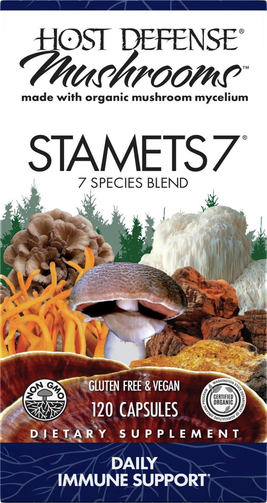 Fungi Perfecti/Host Defense Stamets 7 120 VegCap