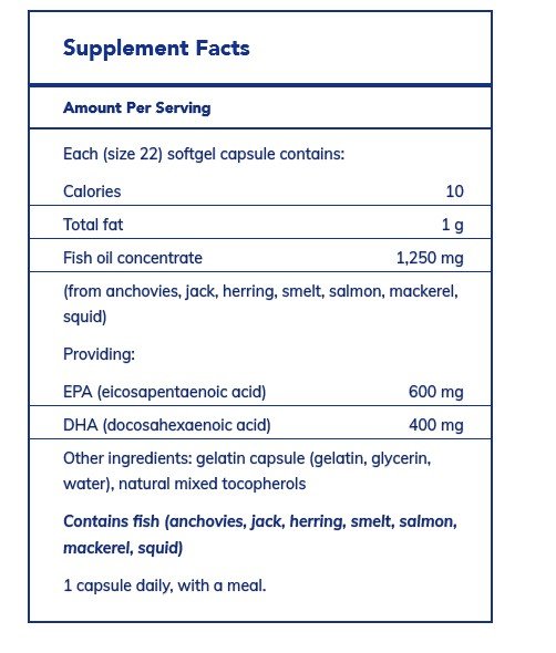 Pure Encapsulations O.N.E. Omega 60 Softgel