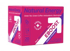 EBOOST Natural Energy Acai Pomegranate Powder 20 Packets Box