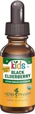 Herb Pharm Kids Black Elderberry Glycerite 4 oz Liquid