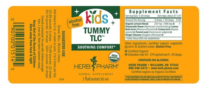 Herb Pharm Kids Tummy TLC 1 oz Liquid
