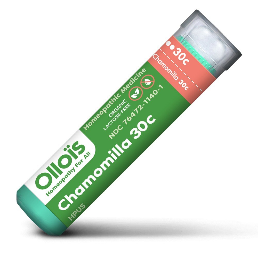 Ollois Homeopathics Organic Lactose Free Chamomilla 30C 80 Pellet