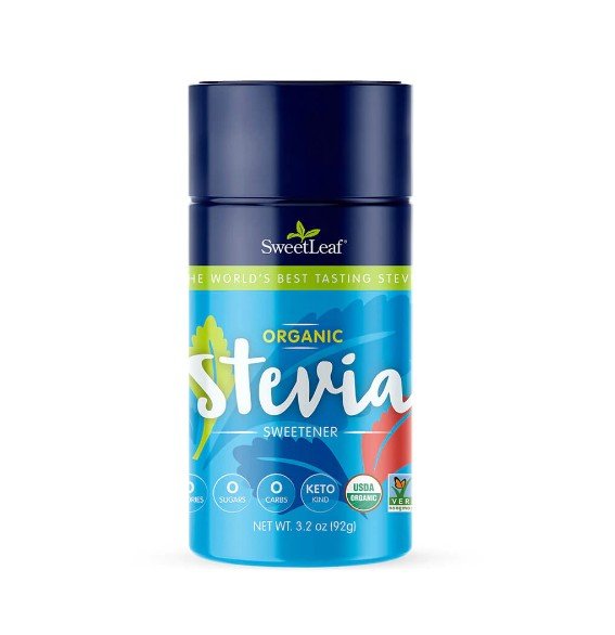 SweetLeaf Organic Stevia Sweetener Shaker 92 gm (3.2 oz) Powder