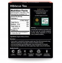 Buddha Teas Hibiscus Tea 18 Bags Box