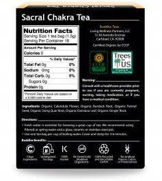 Buddha Teas Sacral Chakra Tea 18 Bags Box