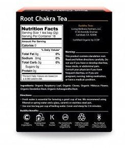 Buddha Teas Root Chakra Tea 18 Bags Box