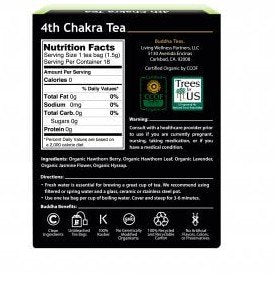 Buddha Teas 4th Chakra Tea 18 Bags Box