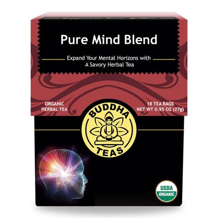 Buddha Teas Pure Mind Blend Tea 18 Bags Box