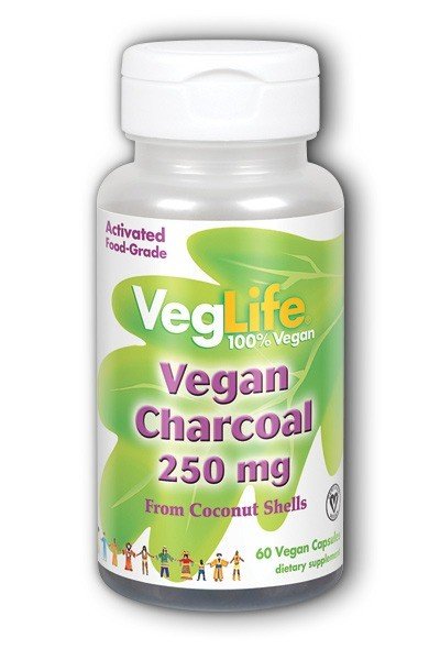 VegLife Vegan Charcoal 250 mg 60 VegCap