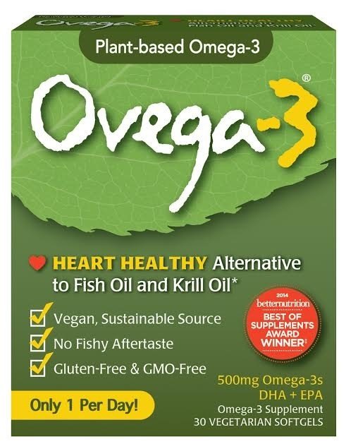 Ovega Ovega-3 500mg Omega-3s DHA+EPA 30 VegCap