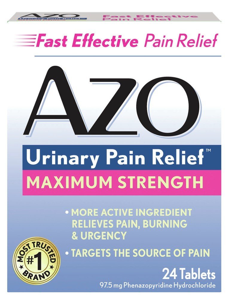 AZO Urinary Pain Relief, Maximum Strength 24 Tablet